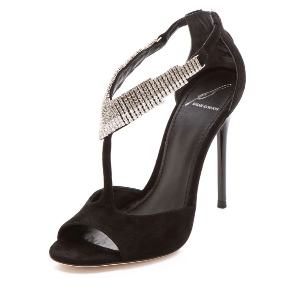 B Brian atwood Loreto crystal T strap